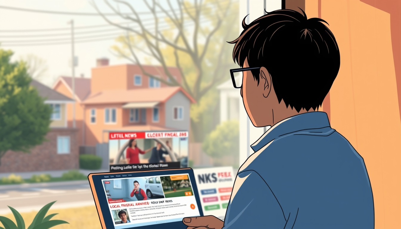 AI 생성 이미지: 내 동네 소식이 먼저 보이도록… 전국 기사와 지역 기사